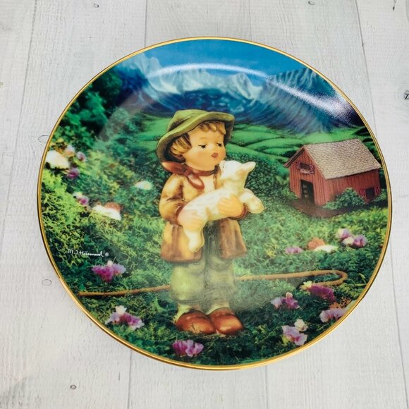 90's Danbury Mint M J Hummel GENTLE FRIENDS Animals Collection Plates Set of 3 - Picture 6 of 9